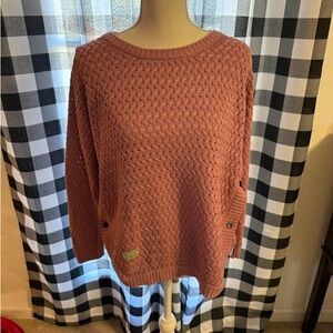 Simply Southern Women's Knit Sweater in Rose